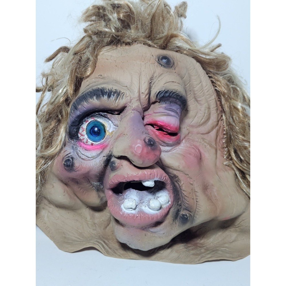 Vintage Quasimodo Hunchback Latex Monster Halloween Mask Made in Germany Rare